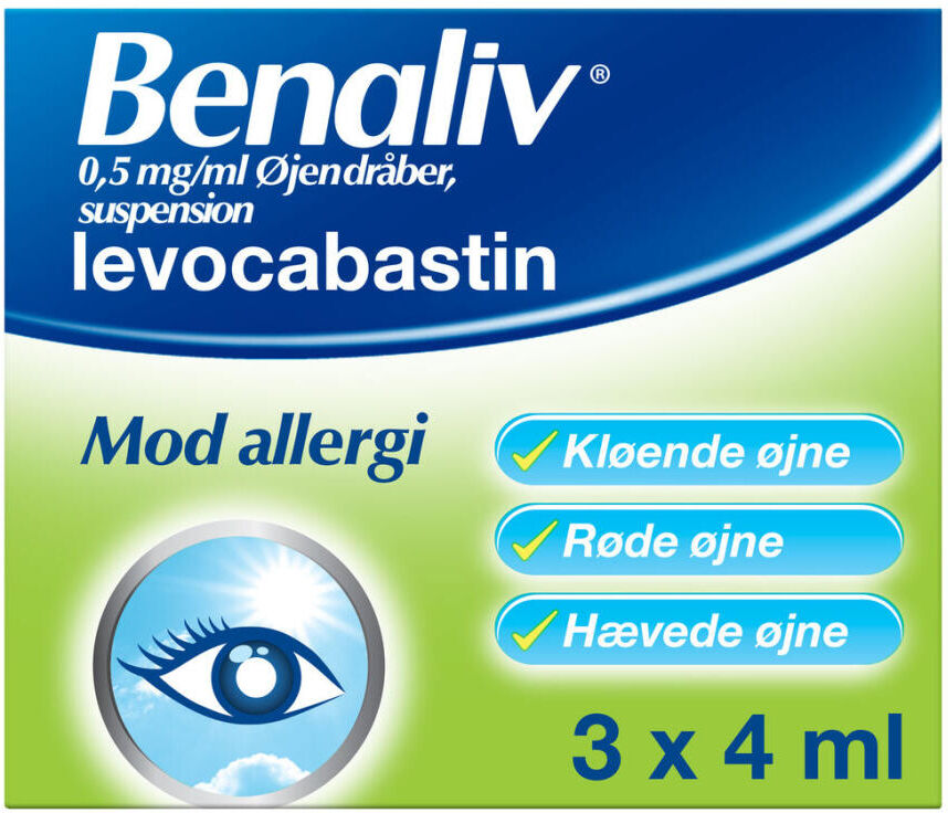 Benaliv 0,5 mg/ml 12 ml Øjendråber, suspension