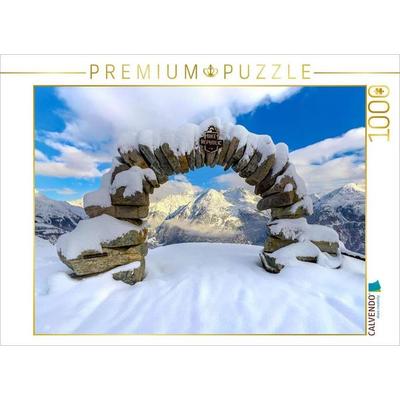 CALVENDO Puzzle Sölden, 2000 Höhenmeter bis zum Gletscher. | 1000 Teile Lege-Größe 64x48cm Foto-Puzzle für glückliche Stunden