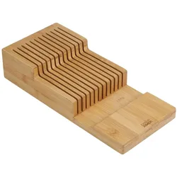 Joseph Joseph DrawerStore Messerkasten Bambus mit zwei Ebenen gross, Messerblock, Braun
