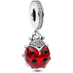 Pandora 792571C01 Charm-Anhänger Roter Marienkäfer