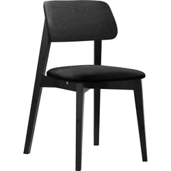 WOHNZIMMER STUHL KT63, Holzfarbe: Schwarz