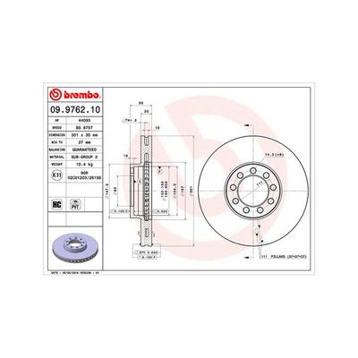 MAGNETI MARELLI Bremsscheibe 360406109300 innenbelüftet-Belüftung mit tropfenförmigen Flügeln 301mm 30mm für Iveco
