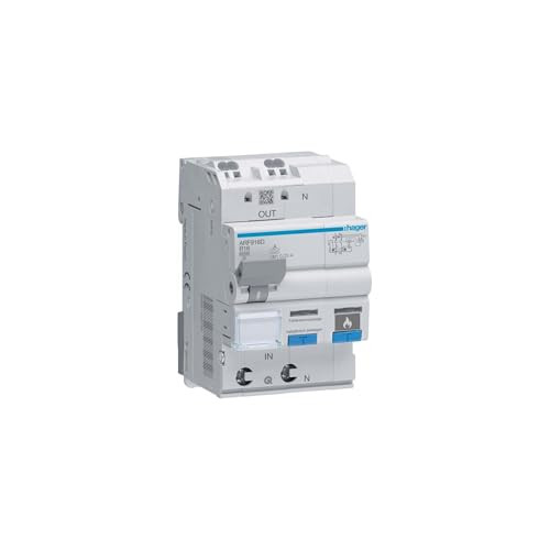 Hager AFDD Fi-LS ARF916D Aardlekschakelaar met foutboogbescherming, 1P+N, 16A, 30mA, 6kA, B-karakteristiek