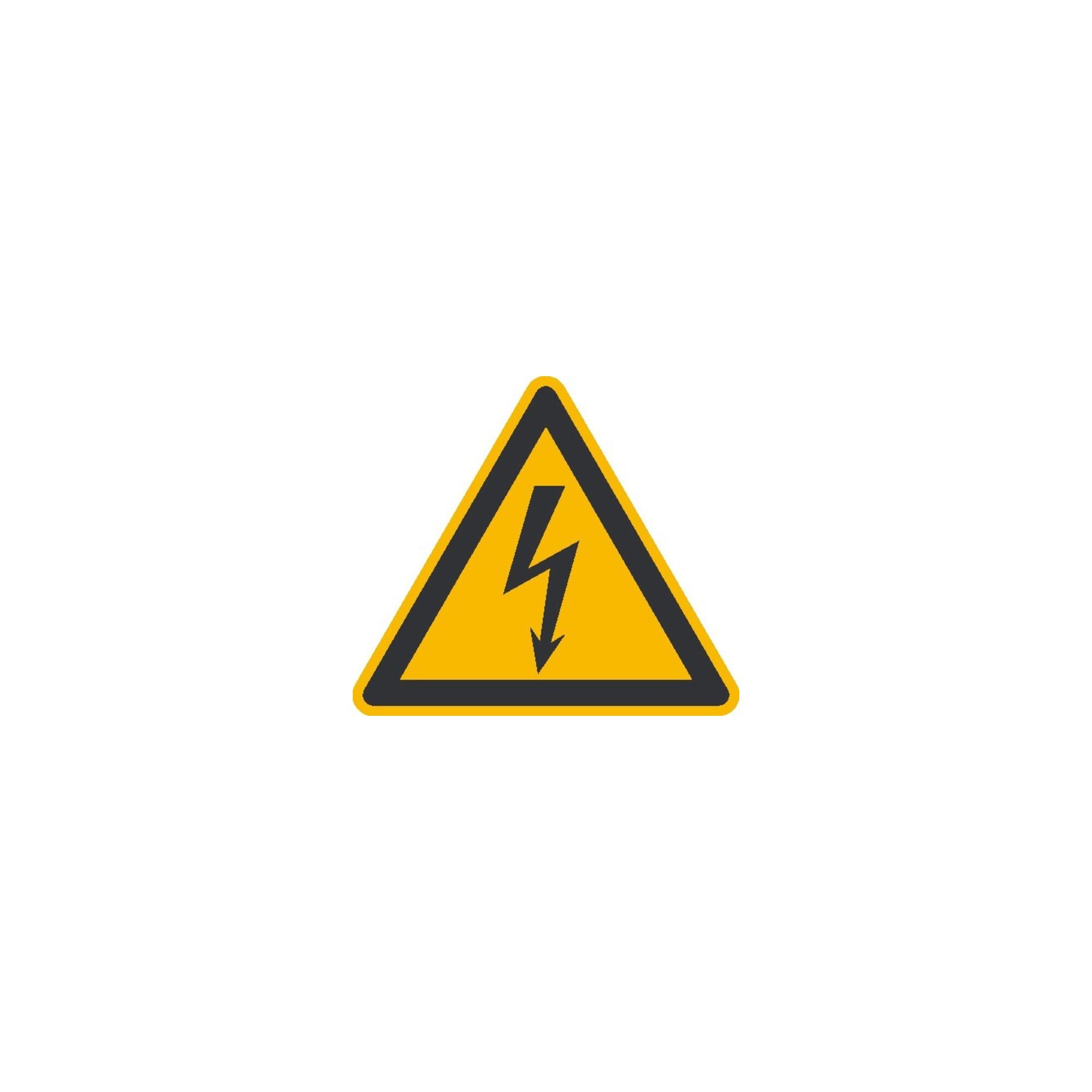 SafetyMarking Warnschild Folie SL 15 mm Warnung vor gefährlicher elektrischer Spannung ; wolk (31.0188)