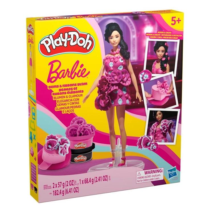 Play-Doh HAS PD BARBIE playset Gems and ribbons glam (G23475X00)