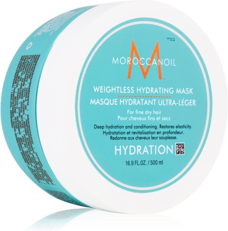 Moroccanoil Hydration Weightless Hydrating Mask masque hydratant en profondeur pour cheveux secs et fragiles 500 ml