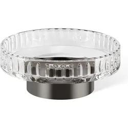 Century Seifenschale geriffelt dunkles Metall matte