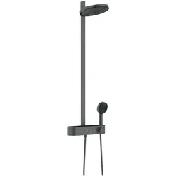 Hansgrohe Showerpipe Pulsify S 260 2jet EcoSmart mit Brausethermostat Brushed Black Chrome,24241340 24241340