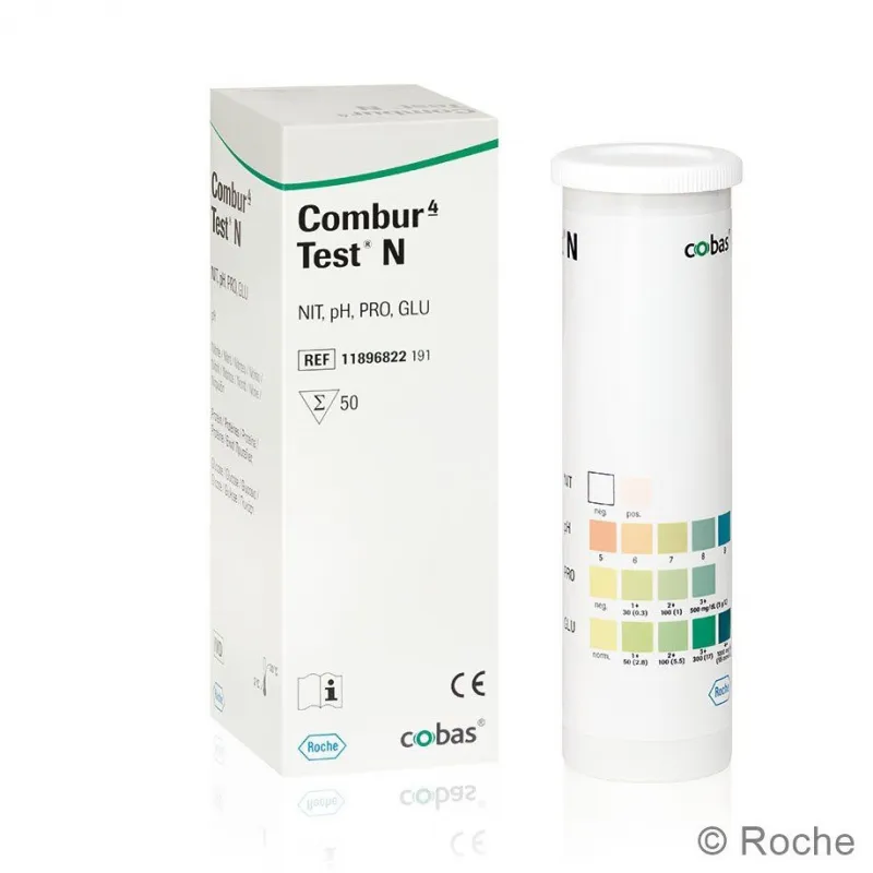 Roche Diagnostik Combur 4 Test N, Urinteststreifen (50 Teststreifen) 11896822191