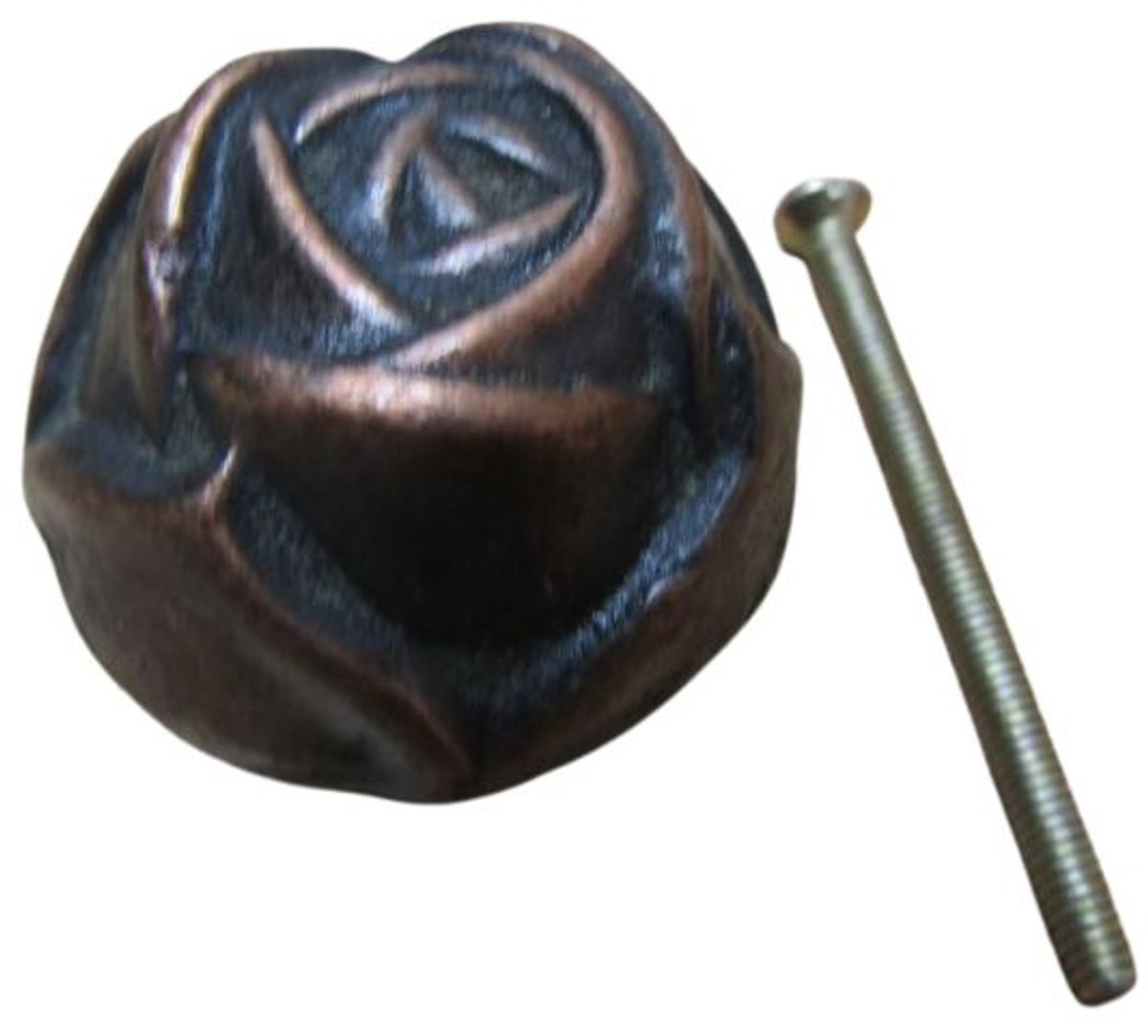 Ironmongery World Rose Kastknoop Antiek Koper 32mm