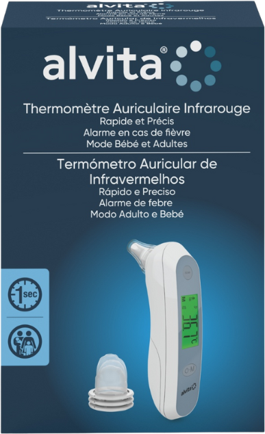 Alvita Termómetro Auricular Infravermelhos