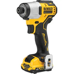 DEWALT Akku-Schlagschrauber 1/4 Zoll 12V + 2 Akku + Schnellladegerät - DCF801D2-QW