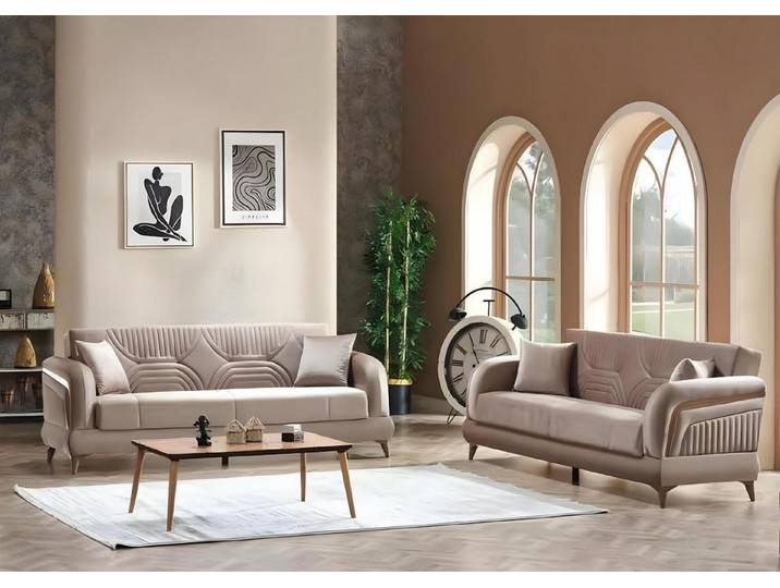 Xlmoebel 3-Sitzer Elegantes Sofa-Set in hochwertiger Verarbeitung für stilvolles Wohnen, Sofa-Set, Hergestellt in Europa