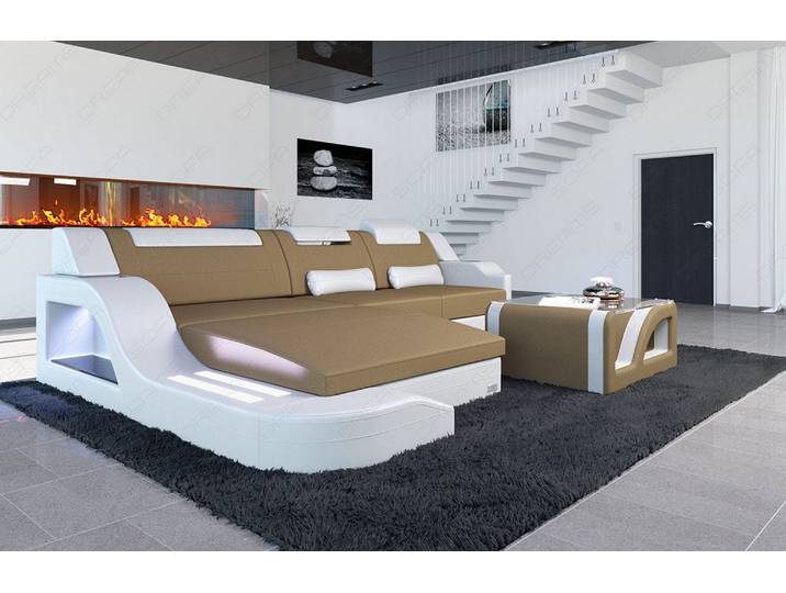 Stoff Ecksofa Palermo L-Form