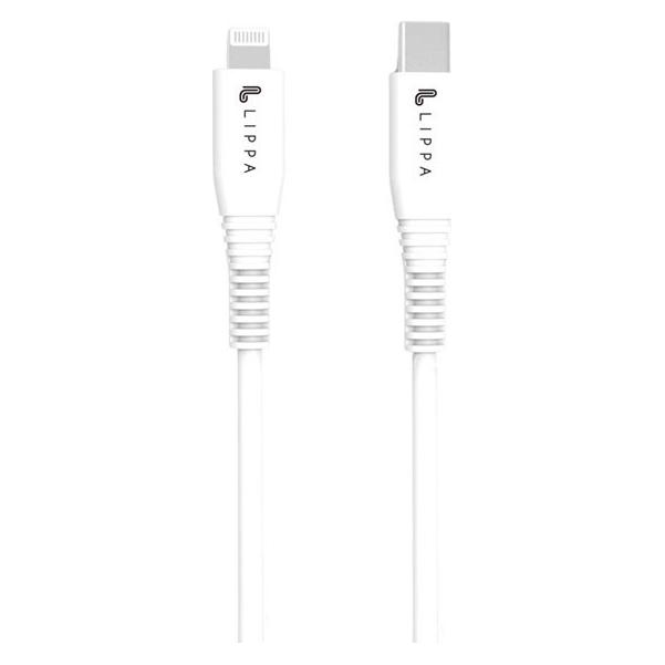 Lippa USB-C til MFi kabel 2m Hvid (2 m) (LPCCL2W)