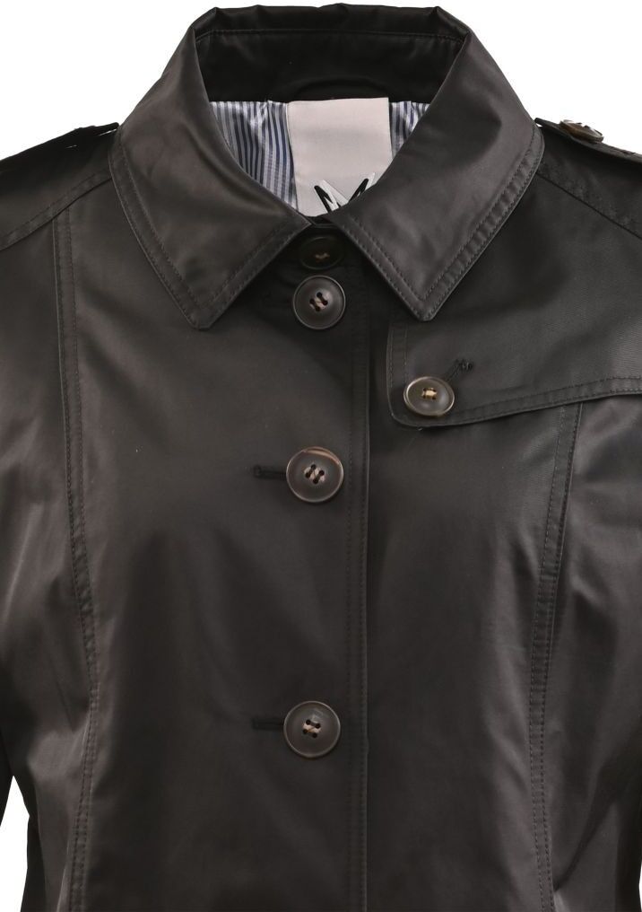 Outdoorjacke FUCHS SCHMITT, Damen, Gr. 34, schwarz, Web, Obermaterial: 58% Baumwolle, 42% Polyester, clean, unifarben, normal Po-bedeckend, Jacken Outdoorjacke, in Trenchoptik schwarz 34