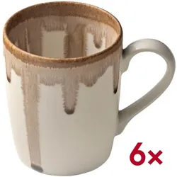 heart & soul 6er-Pack Becher »Perfect Match« 250 ml braun
