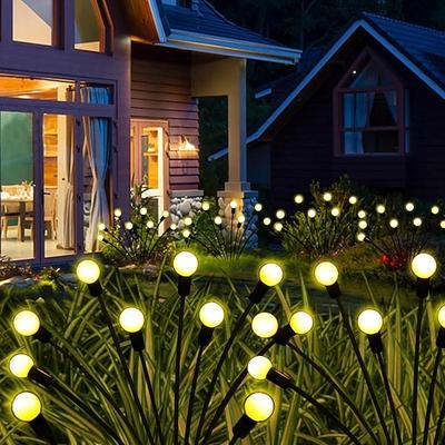 6 Stück 4 Stück 2 Stück 1 W LED Solarleuchten LED Flutlicht Wegeleuchten Laternen solarbetrieben 2 Modi dekorative warmweiß 3 V Außenbeleuchtung Innenhof Garten 10 LED-Perlen Weihnachten Halloween