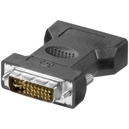 LogiLink Adapter VGA naar DVI HD, D-Sub (DB15) vrouw naar DVI man, 1080p, zwart