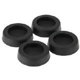 InLine 4x Gummi-Füße schwarz Entkoppler für Gehäuse (59909B)