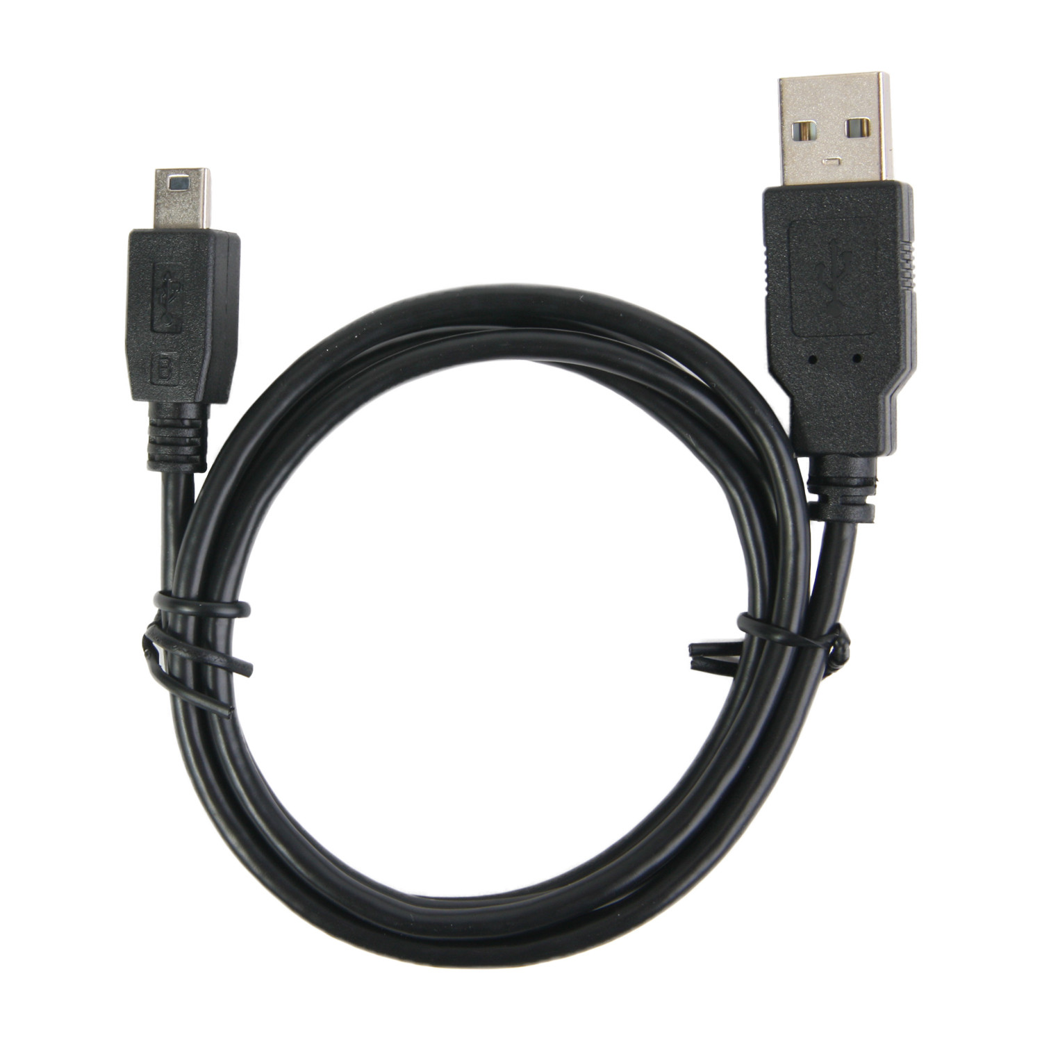 AIV USB-kabel Type USB-A naar Mini-USB, 1 meter, zwart