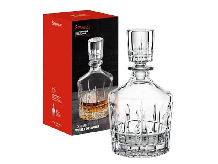 Spiegelau & Nachtmann 4500158 Highland Ensemble composé de carafe\, bouteille et verre de cristal\, pour whisky\, 0\,75 l