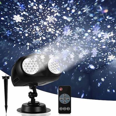 Schneefall Projektorlichter Hervorhebung Dynamische LED Schneelichtprojektion IP65 Wasserdicht Schneefall Scheinwerferbeleuchtung für Feiertag Hochzeit Party Zuhause Garten Landschaft mit
