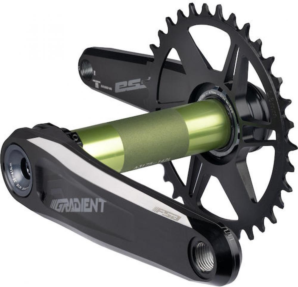 FSA Kurbelgarnitur Gradient Modular Direct Mount 165 mm Schwarz - maximale Ko...