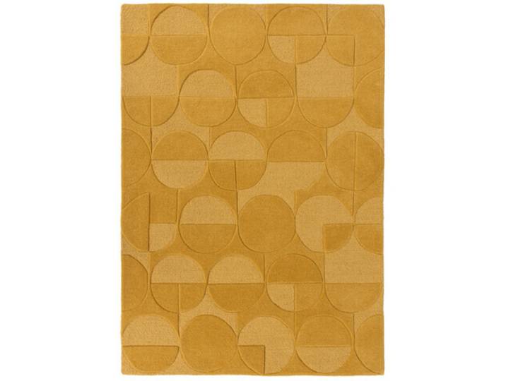 Teppich Igreg Ocker Architektonisch Wolle 290 x 200 cm