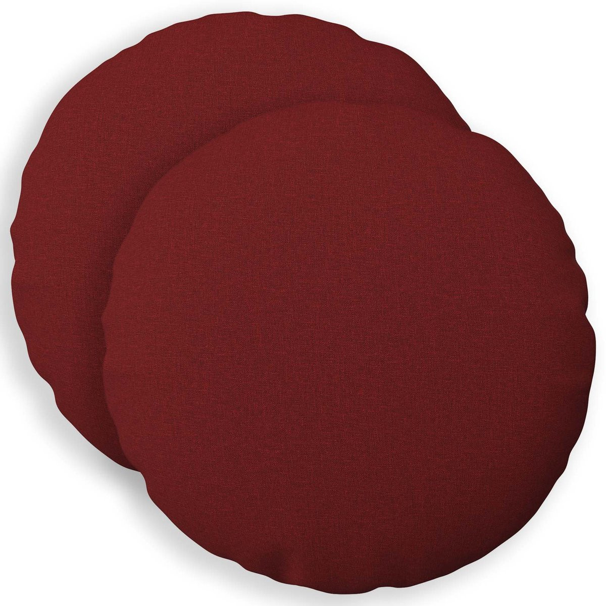 vidaXL Kussensloop Heerlen Wijnrood 2 stuks Diameter: 60 cm