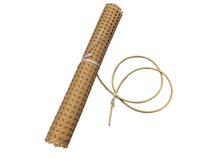 Achteckige Rattanrolle aus Kunststoff Reparaturwerkzeug for Stuhl-Tisch-Decken(Coffee-Color-Set,W-55cm-L-150cm)