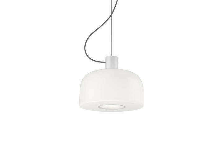 Flos - Suspension Bellhop - Blanc - Verre opalin triplex - Designer Barber & Osgerby