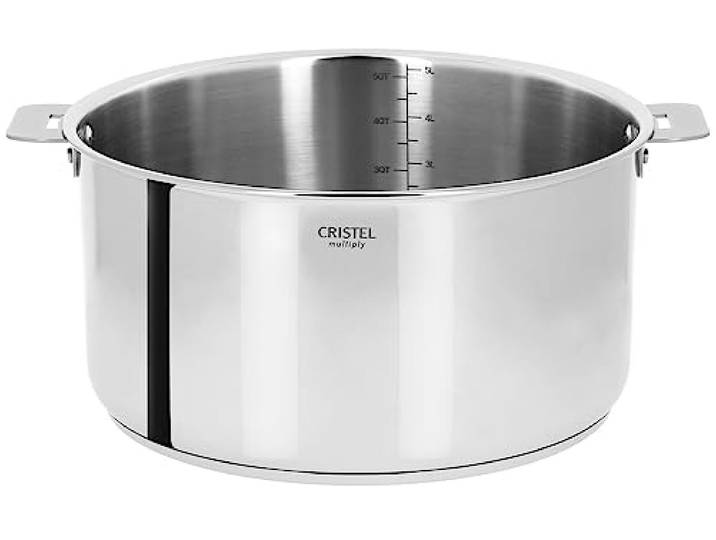Cristel F24QMP Casteline Amovible Fleischtopf, Edelstahl, Durchmesser 24 cm, 30 x 24 x 13 cm