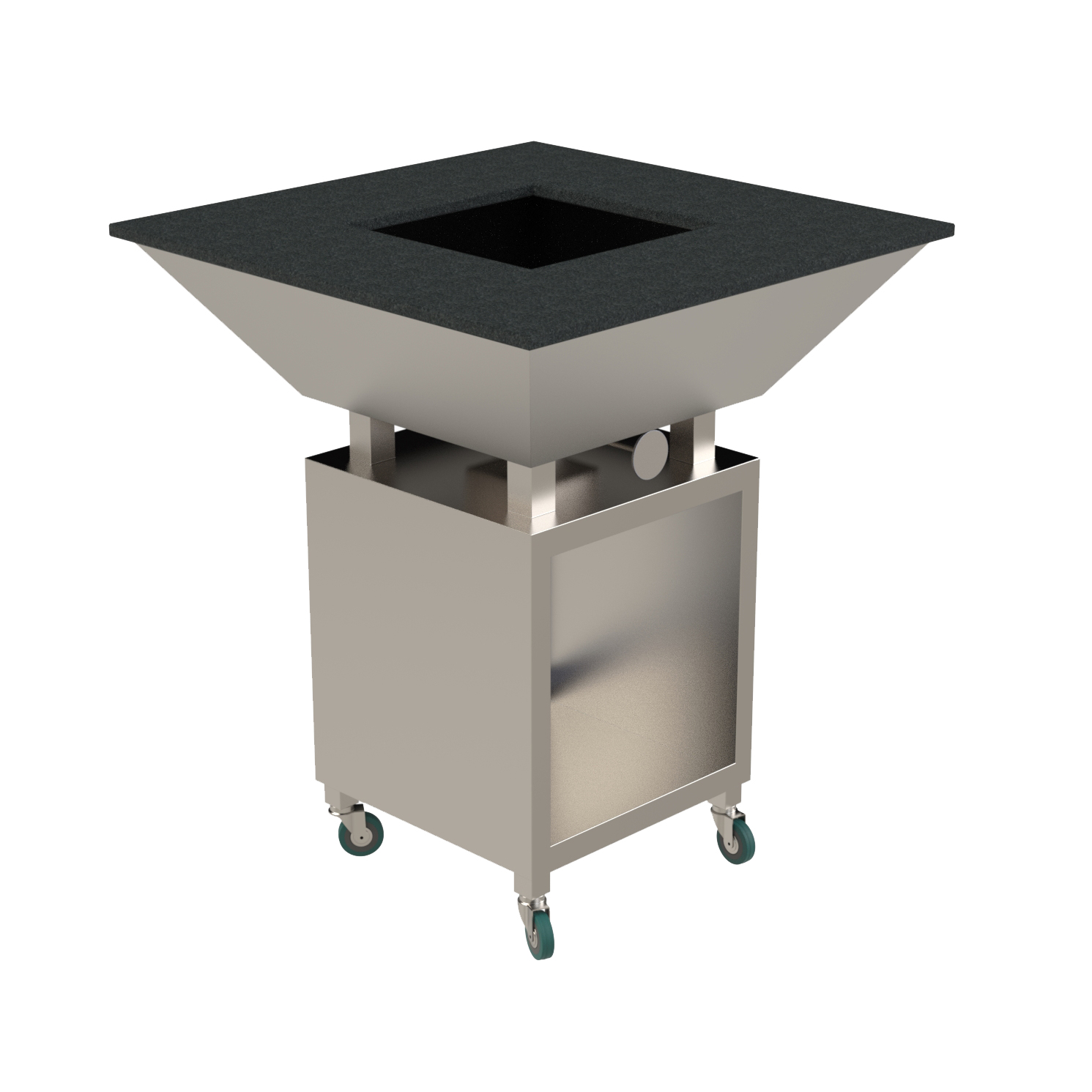 Eichenwald Ideal Edelstahl Eichenwald Edelstahl Grill mit Granitauflage 900x900mm