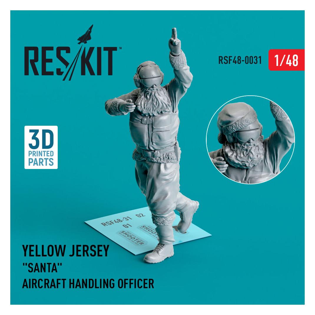 ResKit Yellow jersey Santa Aircraft Handling Officer (1 pcs) (3D Printed) (RSF48-0031)