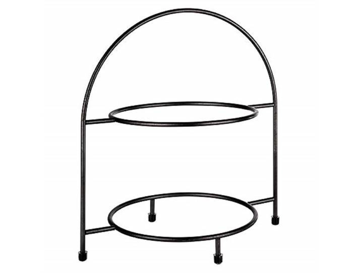 APS Etagère - Serveerstandaard - Antislip - Metaal - Zwart - Ø 27 cm - Ø 18 cm - Voor Horeca