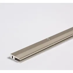 Parador Leisten Abschlussprofil Edelstahl Aluminium für Elastische Bodenbeläge ab 4 - 9 mm 1000x11x45 mm