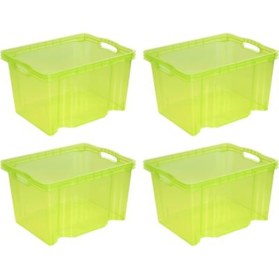 Organizer KEEEPER "franz", grün, B:27cm H:21cm T:35cm, Kunststoff, Aufbewahrungsboxen, Aufbewahrungsbox, 13,5 L, hochwertiger Kunststoff