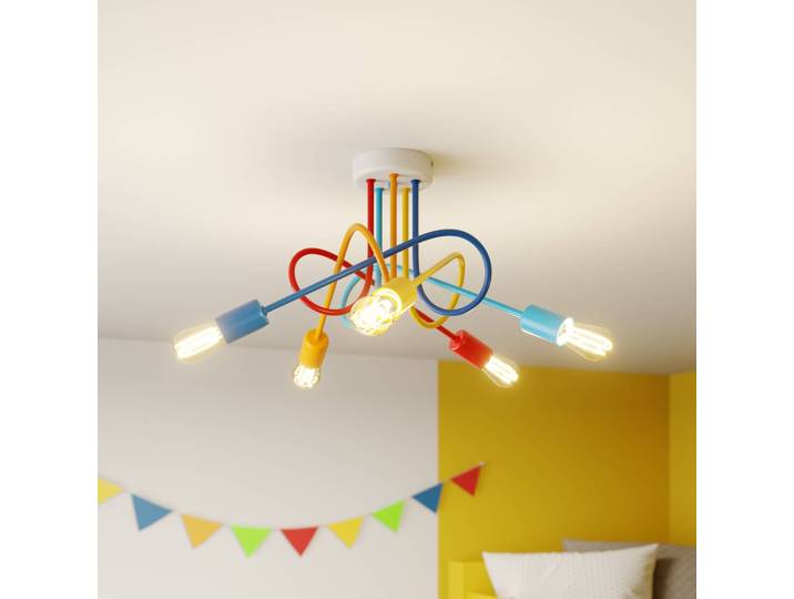 Deckenlampe Oxford HELAM, dimmbar, Multicolour, für Wohn- / Esszimmer, Metall, Junges Wohnen, Deckenlampe