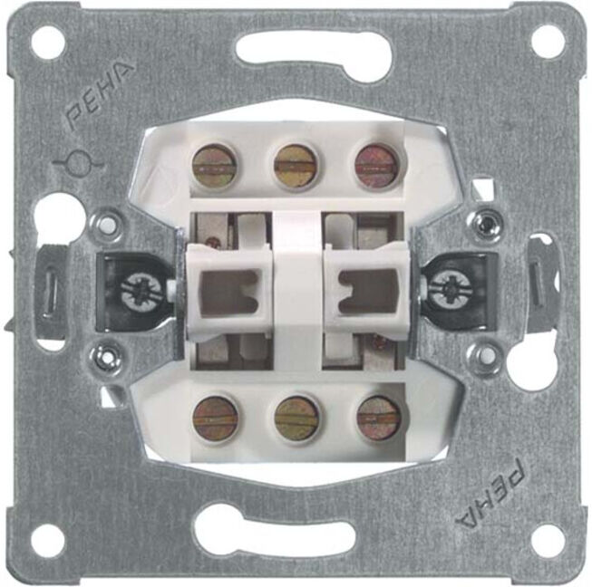Peha Double bouton-poussoir 10A 250V D 619 T (00110911)