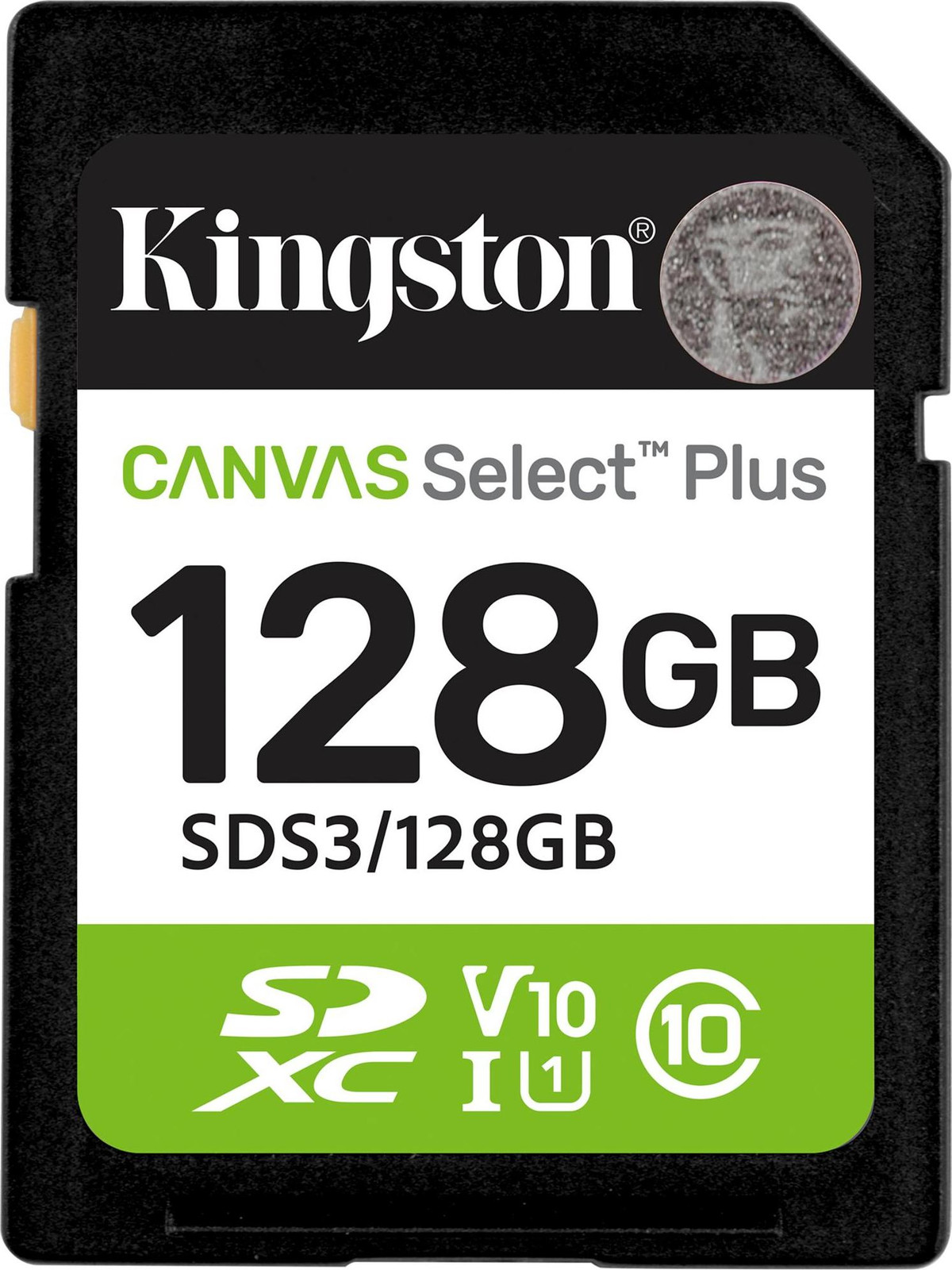 Kingston Technology 128GB SDXC Canvas Select Plus Gen3 SD-kaart 150MB/s C10 UHS-I U1 V10