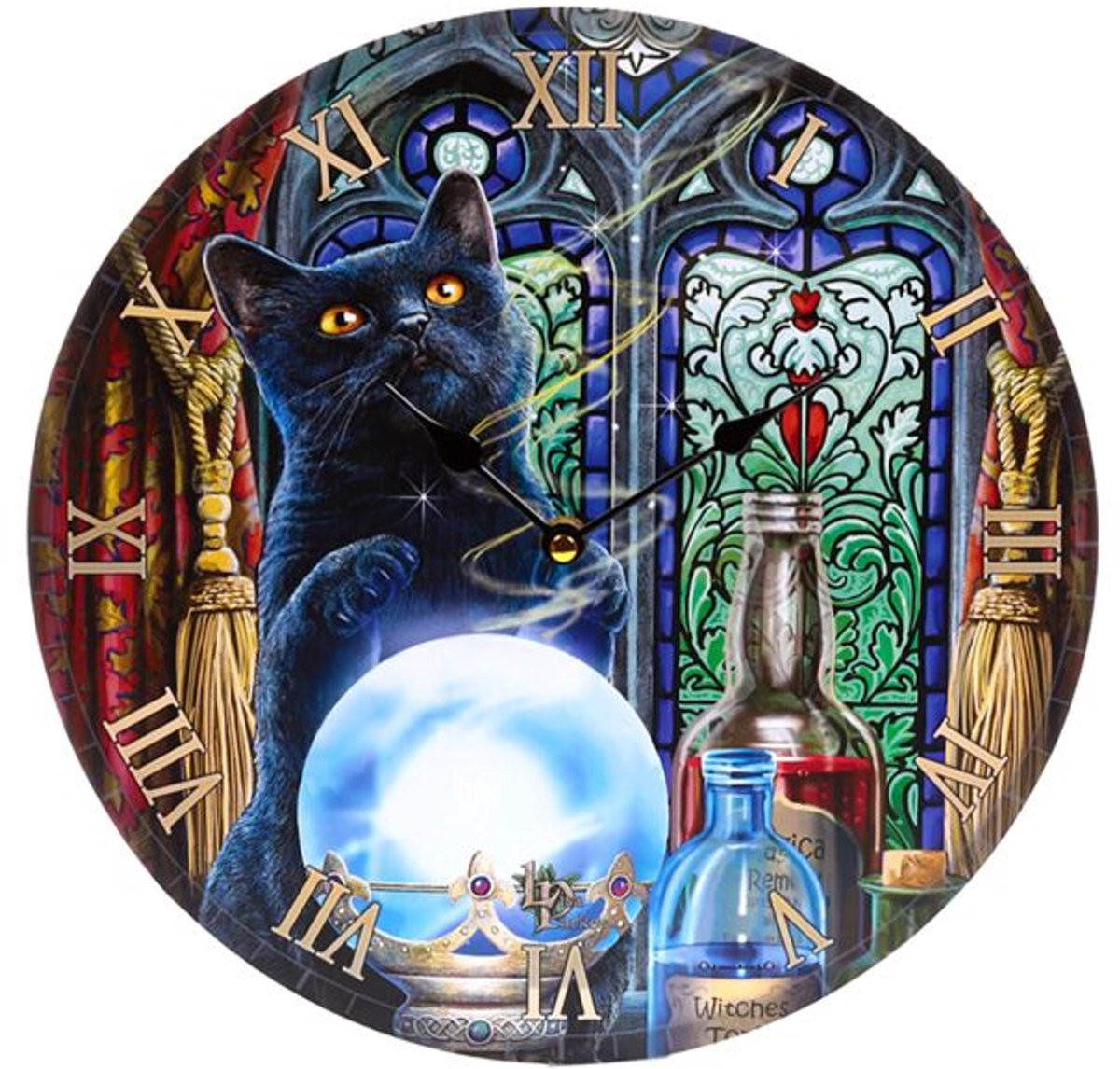 Lisa Parker Witches Apprentice Cats Bedrukte Klok - 30 cm