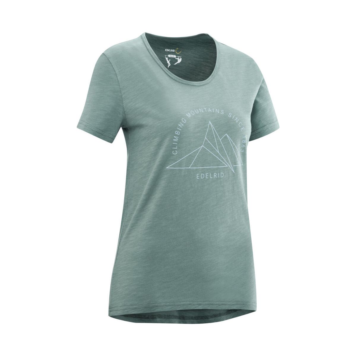 Edelrid Wo Highball T-shirt V ocean grey (115) XS 492421150340