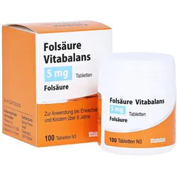 Folsäure Vitabalans 5 mg Tabletten 100 St
