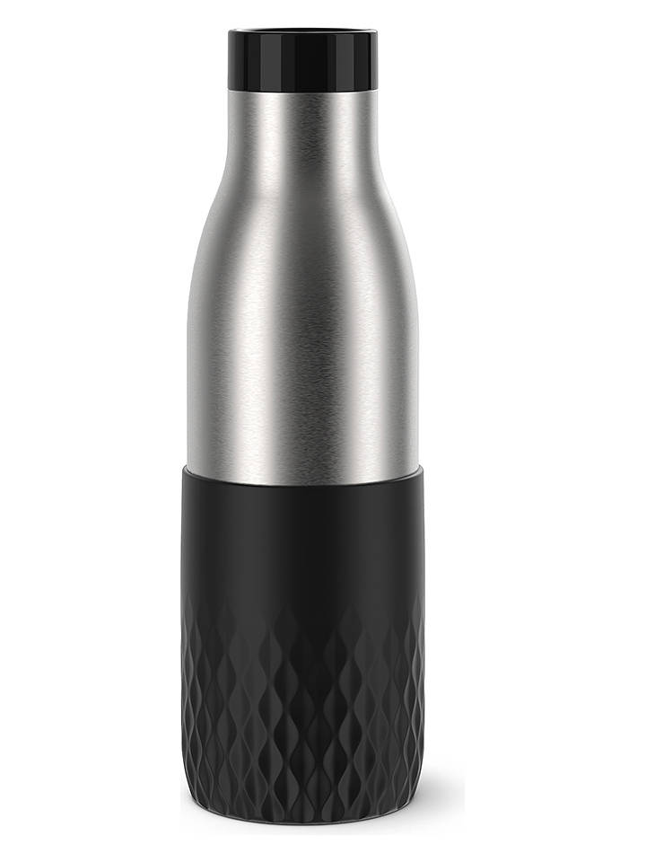 Emsa Trinkflasche "Bludrop" in Schwarz - 500 ml - onesize