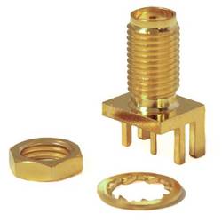 Mueller Electric BU-1420701871 Adapterstecker SMA-Buchse - Leiterplatte gerade Messing