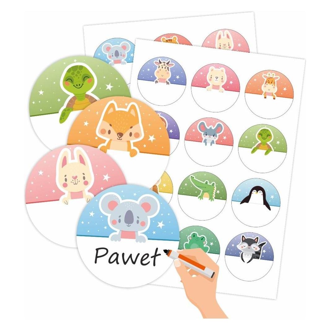 LearnHow Aufkleber für den Schrank/auf Schränken - Tiere 24 Stk. (24 Sticker) (41954444)