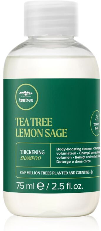 Paul Mitchell Tea Tree Lemon Sage shampoing énergisant pour des cheveux plus épais 75 ml