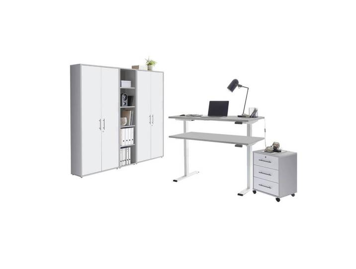 Büro Office Edition Grau, Weiß