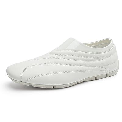 Weiße Freizeit-Slipper für Herren – leichte Komfort-Sneaker für den Alltag, zum Reisen und für die Freizeit